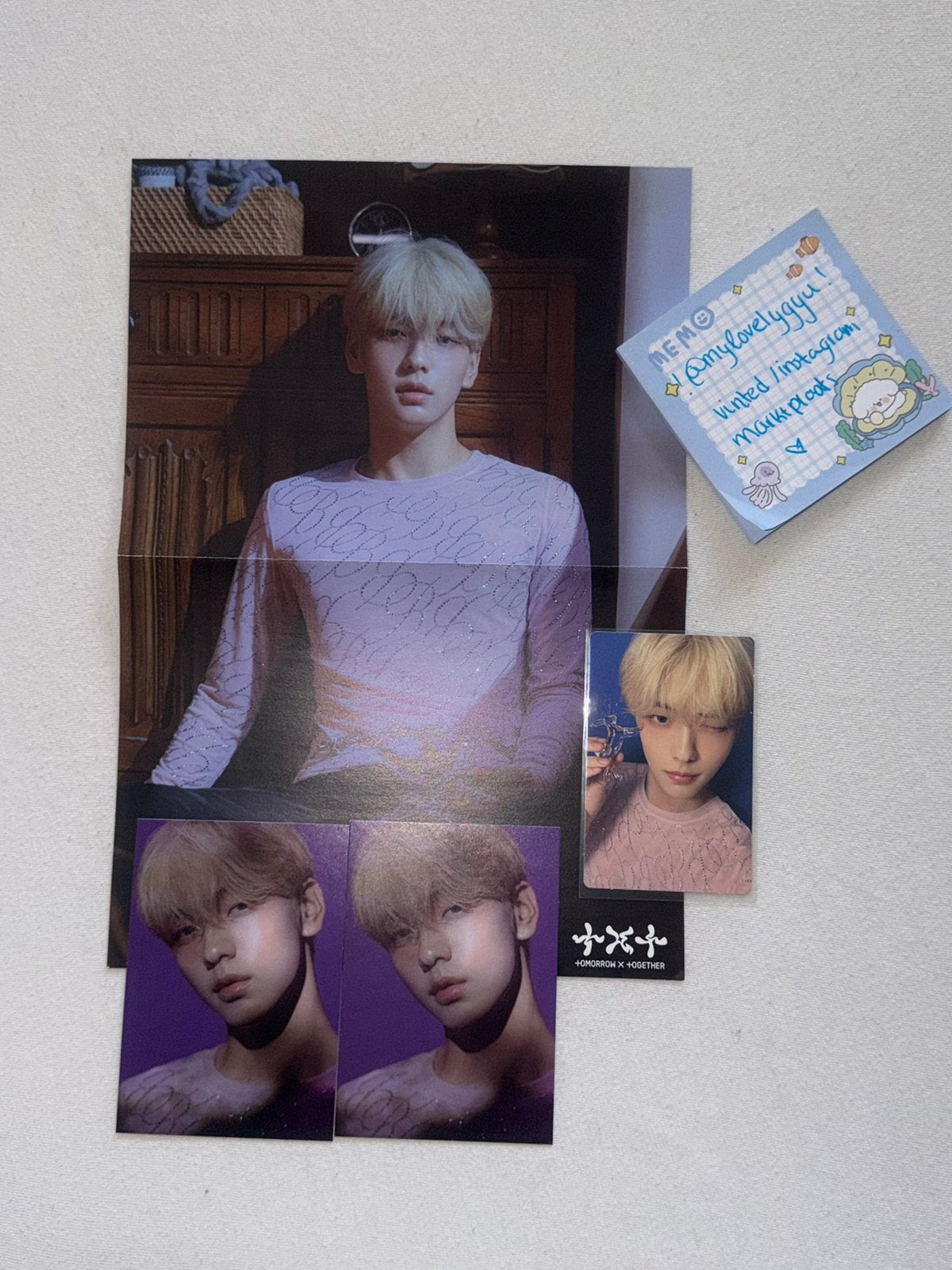 TXT temptation soobin lullaby poster set, Ophalen of Verzenden, Nieuw, Foto of Kaart
