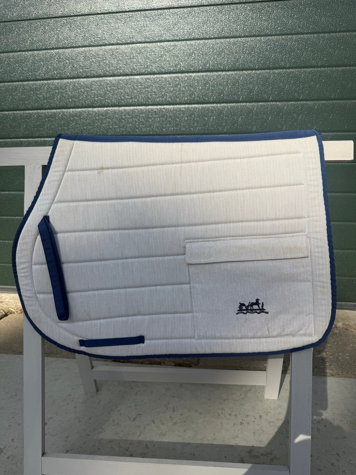 Hermès Toile saddle pad blanket Made in France, Dieren en Toebehoren, Paarden en Pony's | Dekens en Dekjes, Gebruikt, Katoen, Overige merken