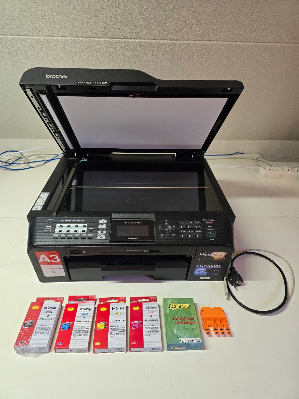 Brother MFC-J5910DW All-in-one A3 Printer met extra inkt, Computers en Software, Ophalen, Gebruikt, Inkjetprinter, All-in-one