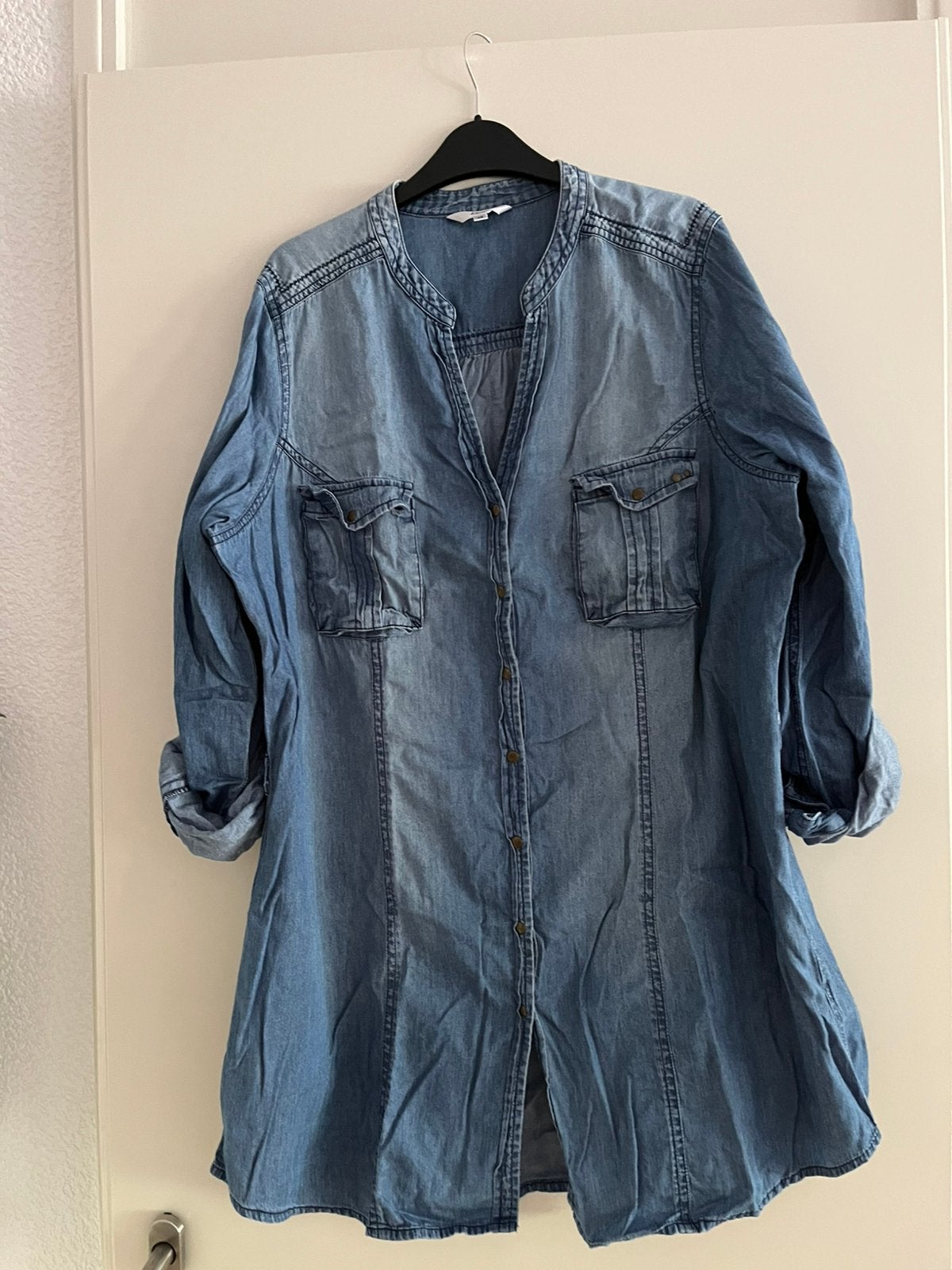 Spijkerblouse.  Maat. 46, Ophalen of Verzenden, Zo goed als nieuw, Maat 46/48 (XL) of groter, Blauw