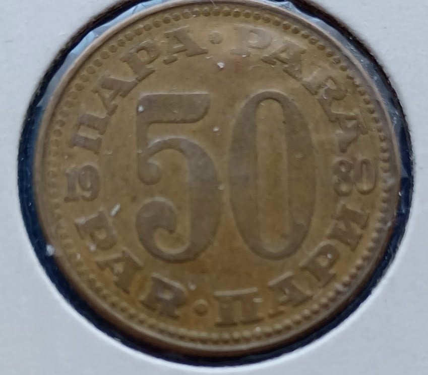 Joegoslavië 50 para - 1980, Postzegels en Munten, Munten | Europa | Niet-Euromunten, Verzenden, Joegoslavië, Losse munt