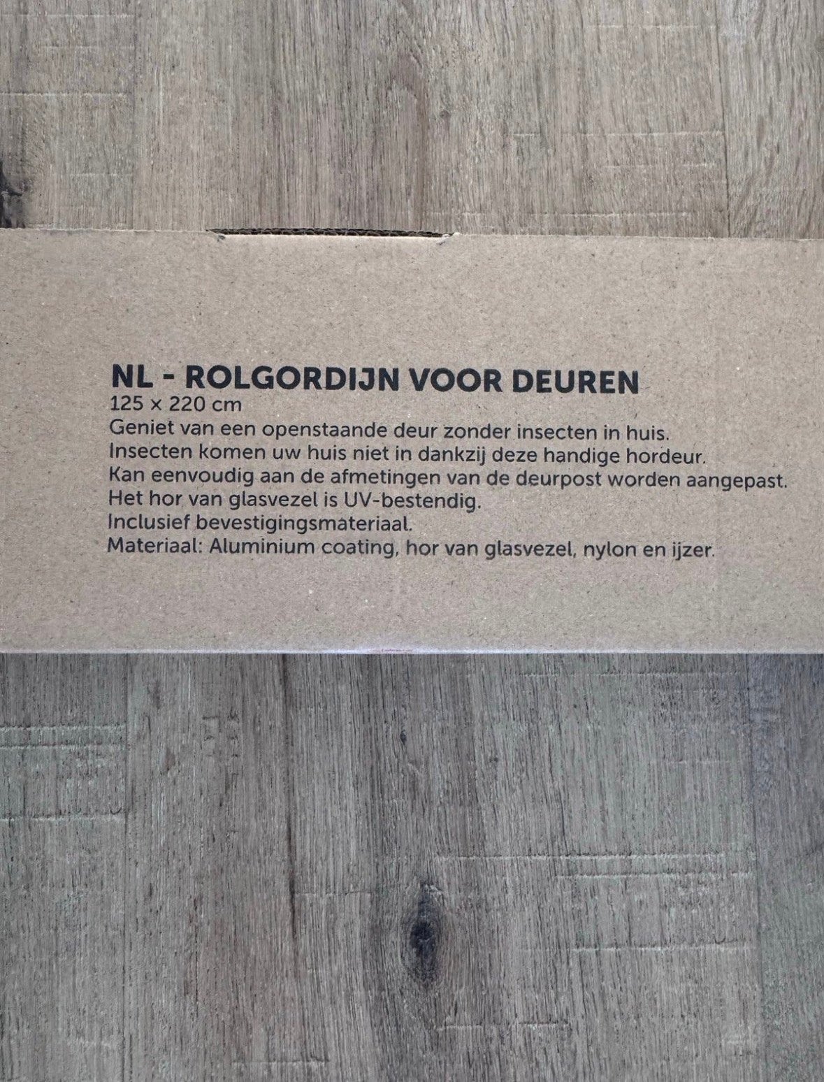Rolgordijn (hordeur) voor deuren - 125 x 220 cm - Nieuw, 215 cm of meer, Hordeur, Nieuw, Metaal