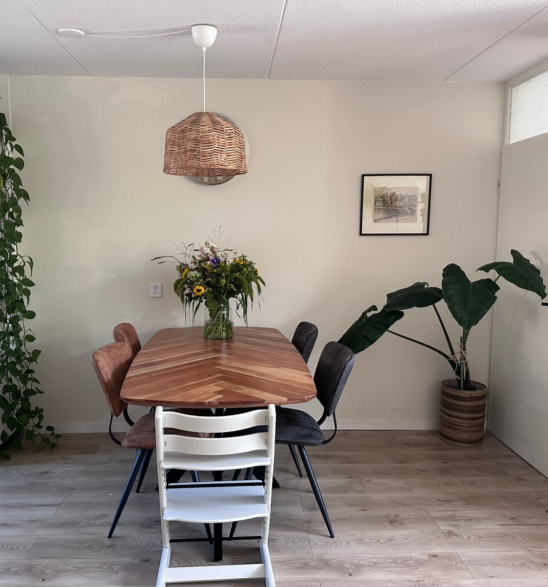 NOUS Living Robb eettafel naturel – 180 cm, Huis en Inrichting, Ophalen, Gebruikt, 50 tot 100 cm, 150 tot 200 cm