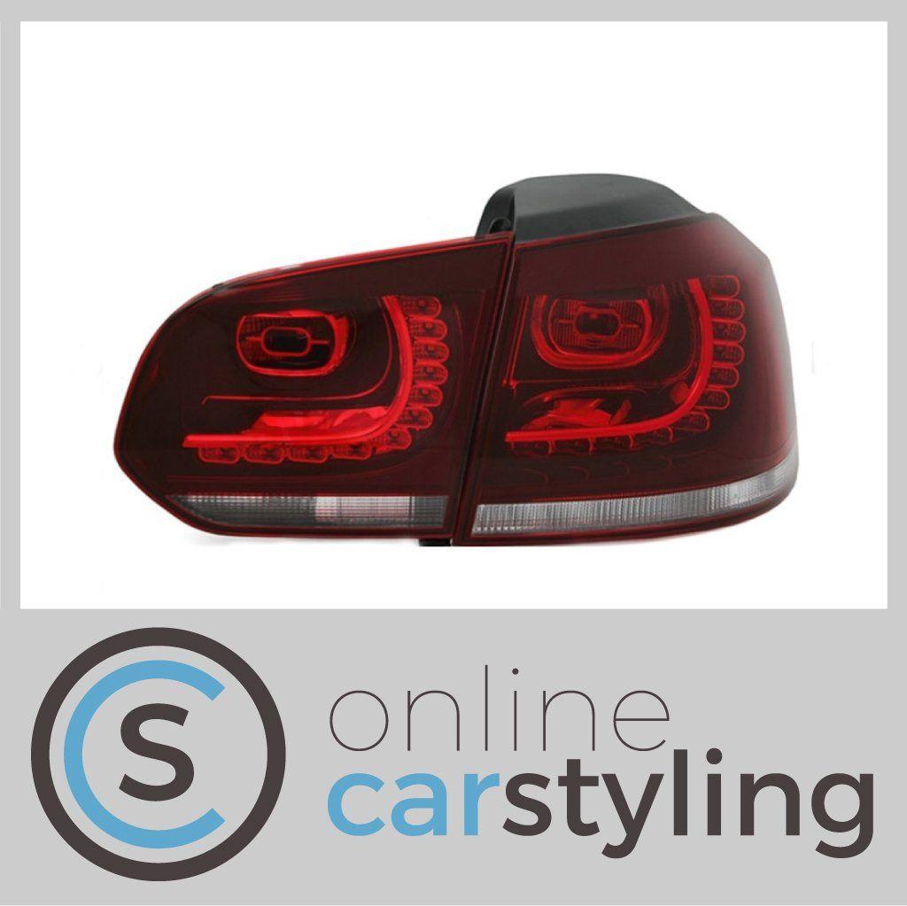 LED Achterlichten VW Golf VI Rood Smoke Dynamic LED, Auto-onderdelen, Verlichting, Volkswagen, Nieuw, Ophalen of Verzenden