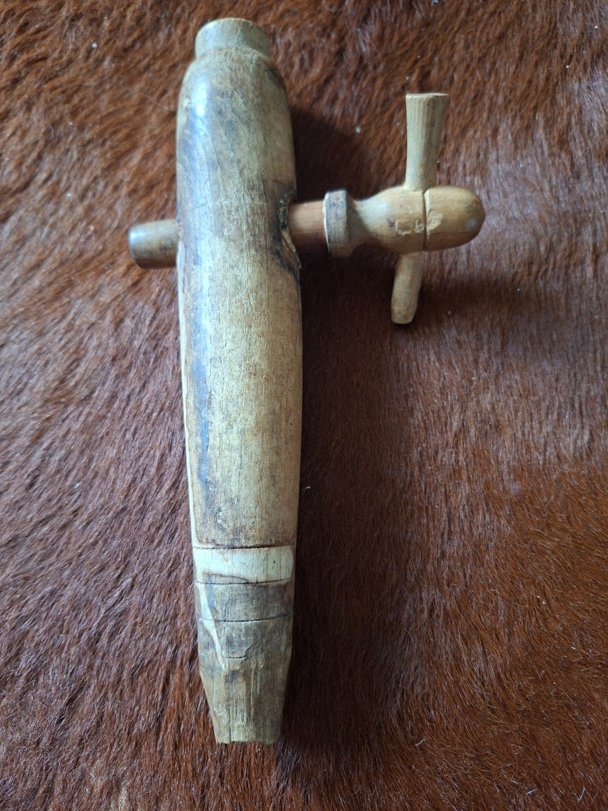 Antieke houten tapkraan voor wijnvat of vat, Antiek en Kunst, Ophalen of Verzenden