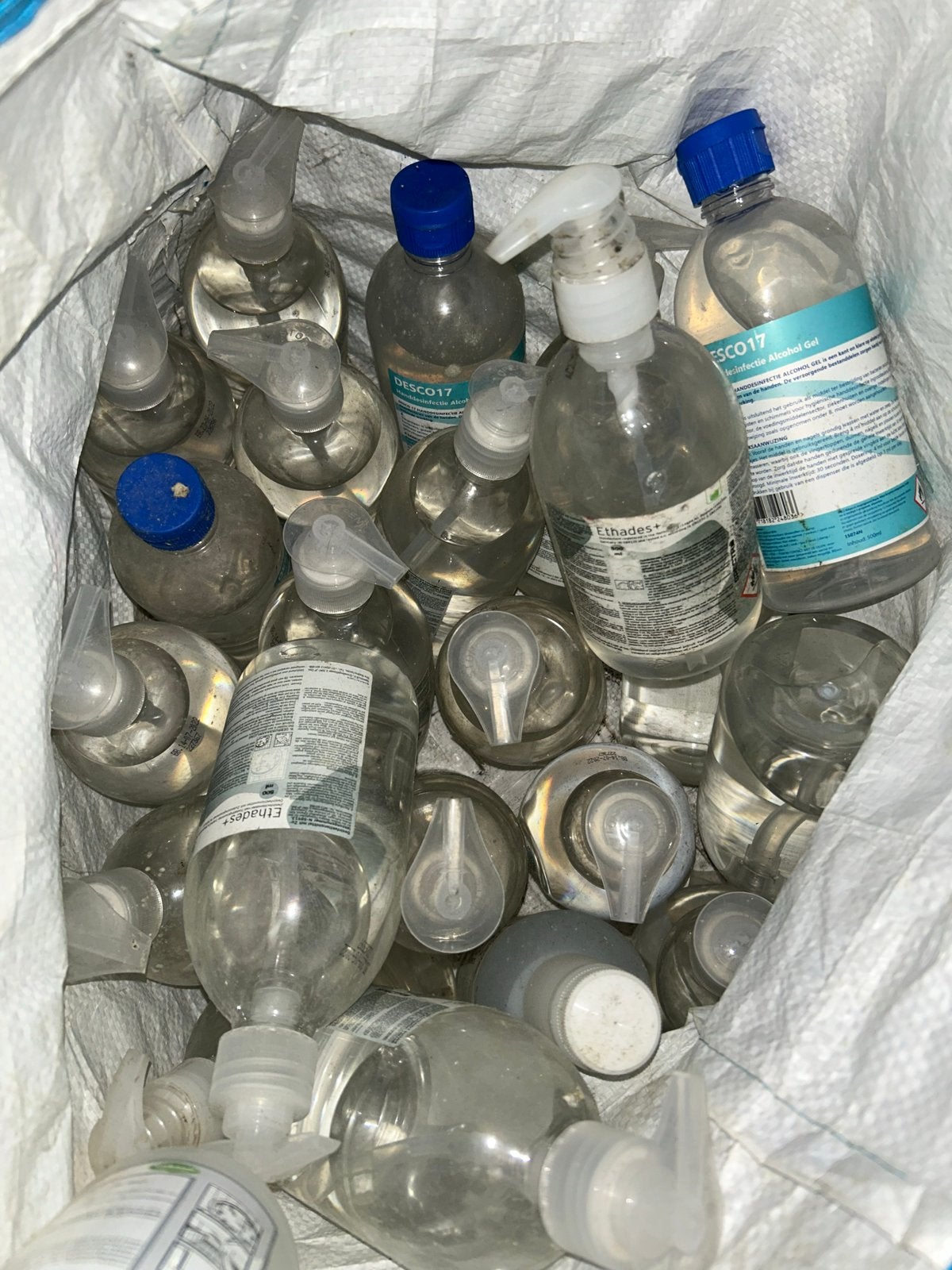 Grote partij desinfecterende alcoholgel, Ophalen of Verzenden, Zo goed als nieuw, Overige typen