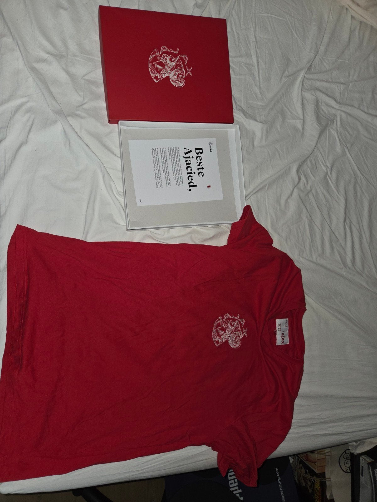 Limited Ajax shirt - gekregen door afzien compensatie, Ophalen of Verzenden, Zo goed als nieuw, Ajax, Voetbal