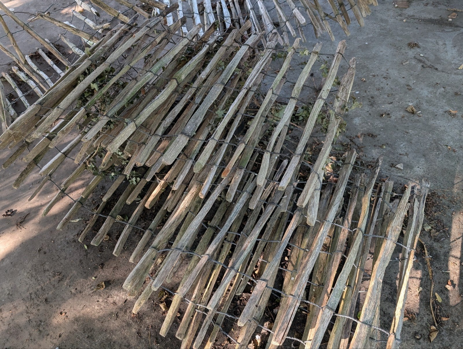 Schapenhekjes 150 meter, Ophalen, Gebruikt, Hout, Spijlenhekwerk