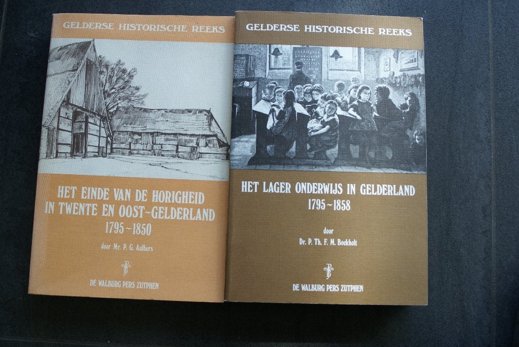HORIGHEID IN TWENTE/ Het LAGER ONDERWIJS GELDERLAND1795-1858, Ophalen of Verzenden, 19e eeuw, Zo goed als nieuw