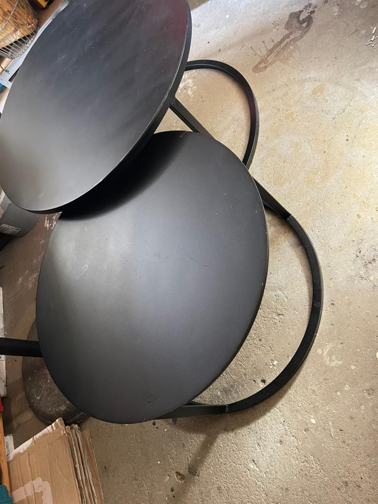 Salontafel, Huis en Inrichting, Tafels | Salontafels, Rond, Zo goed als nieuw, Minder dan 50 cm, 50 tot 100 cm