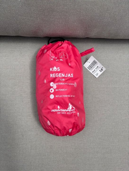 Mountain Peak Kids Regenjas Maat 128 - Nieuw, Kinderen en Baby's, Kinderkleding | Maat 128, Ophalen of Verzenden, Nieuw, Jongen of Meisje