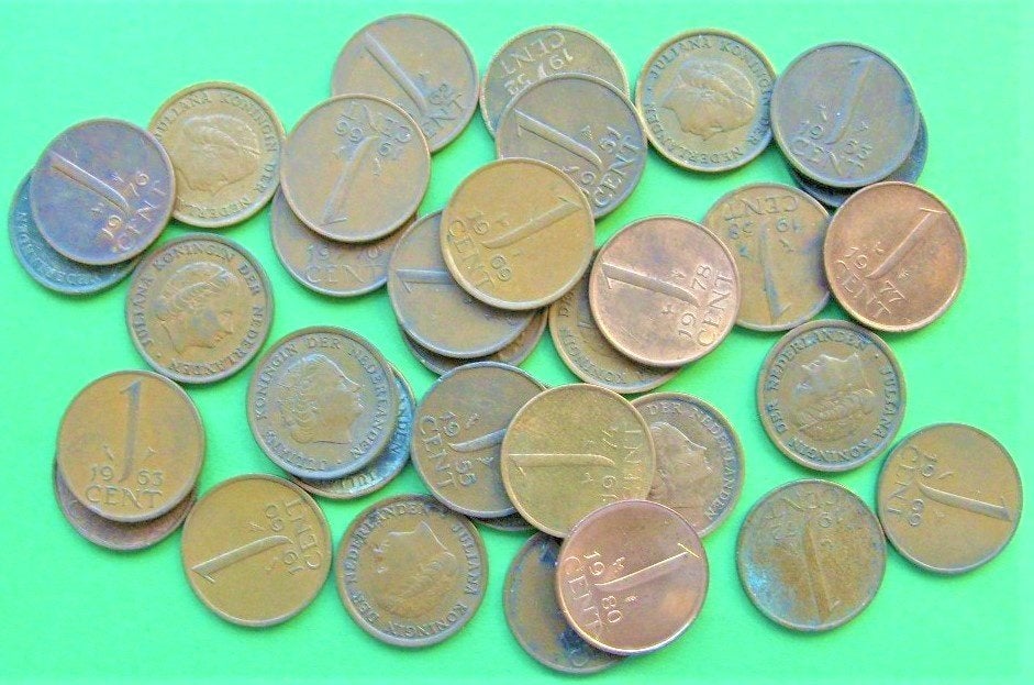 Complete serie mooie centen 1942 zink t/m 1980.- 35 stuks, Verzenden, Koningin Juliana, Setje