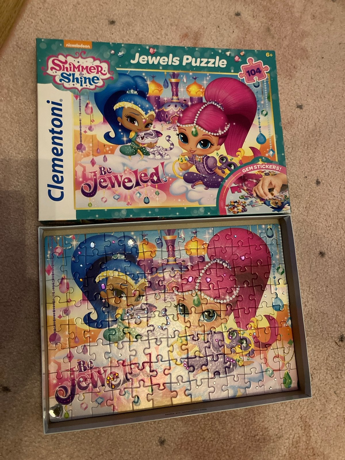 Shimmer & Shine Jewels Legpuzzel 104 stukjes, Ophalen, Meer dan 50 stukjes, Zo goed als nieuw, 6 jaar of ouder