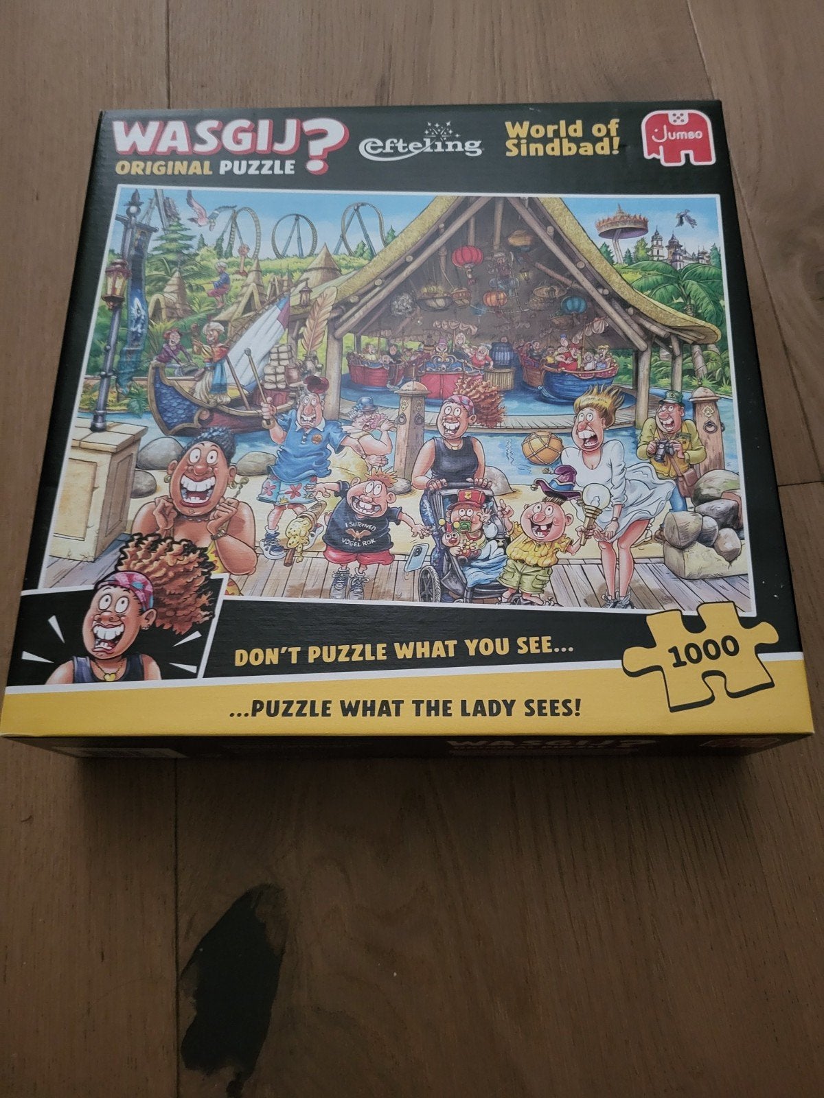 WASGIJ? Efteling World of Sindbad Puzzel 1000 stukjes, Ophalen of Verzenden, 500 t/m 1500 stukjes, Nieuw, Legpuzzel