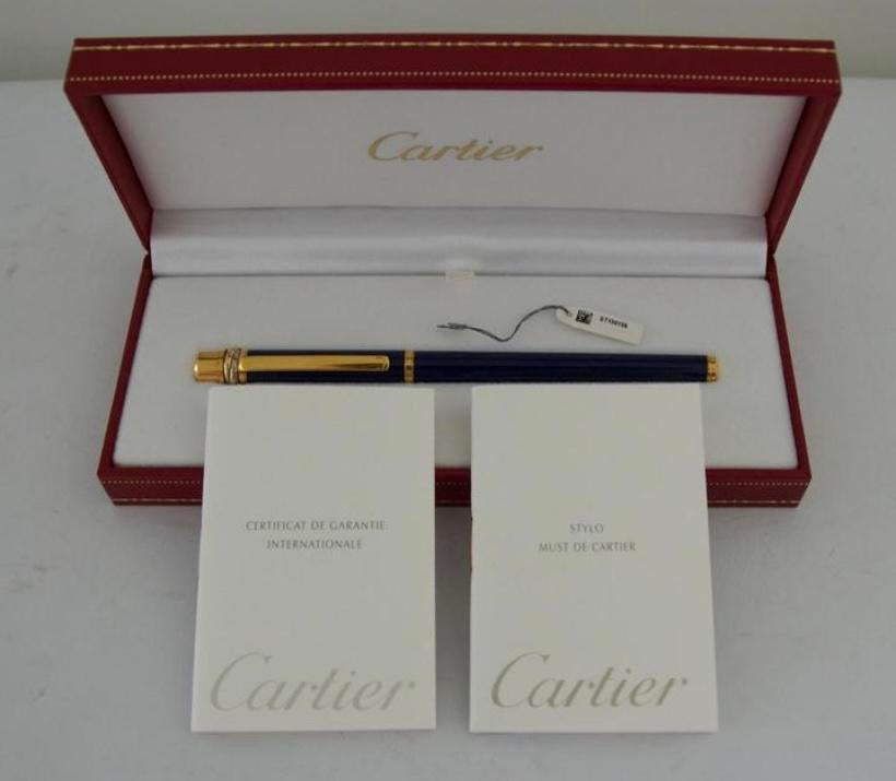 Cartier fijnschrijver (rollerball), Verzamelen, Pennenverzamelingen, Overige merken, Balpen, Met doosje, Ophalen of Verzenden