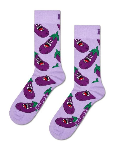 Happy Socks - Angry Eggplant Sock maat 41-46, Overige kleuren, Ophalen of Verzenden, Happy Socks, Nieuw
