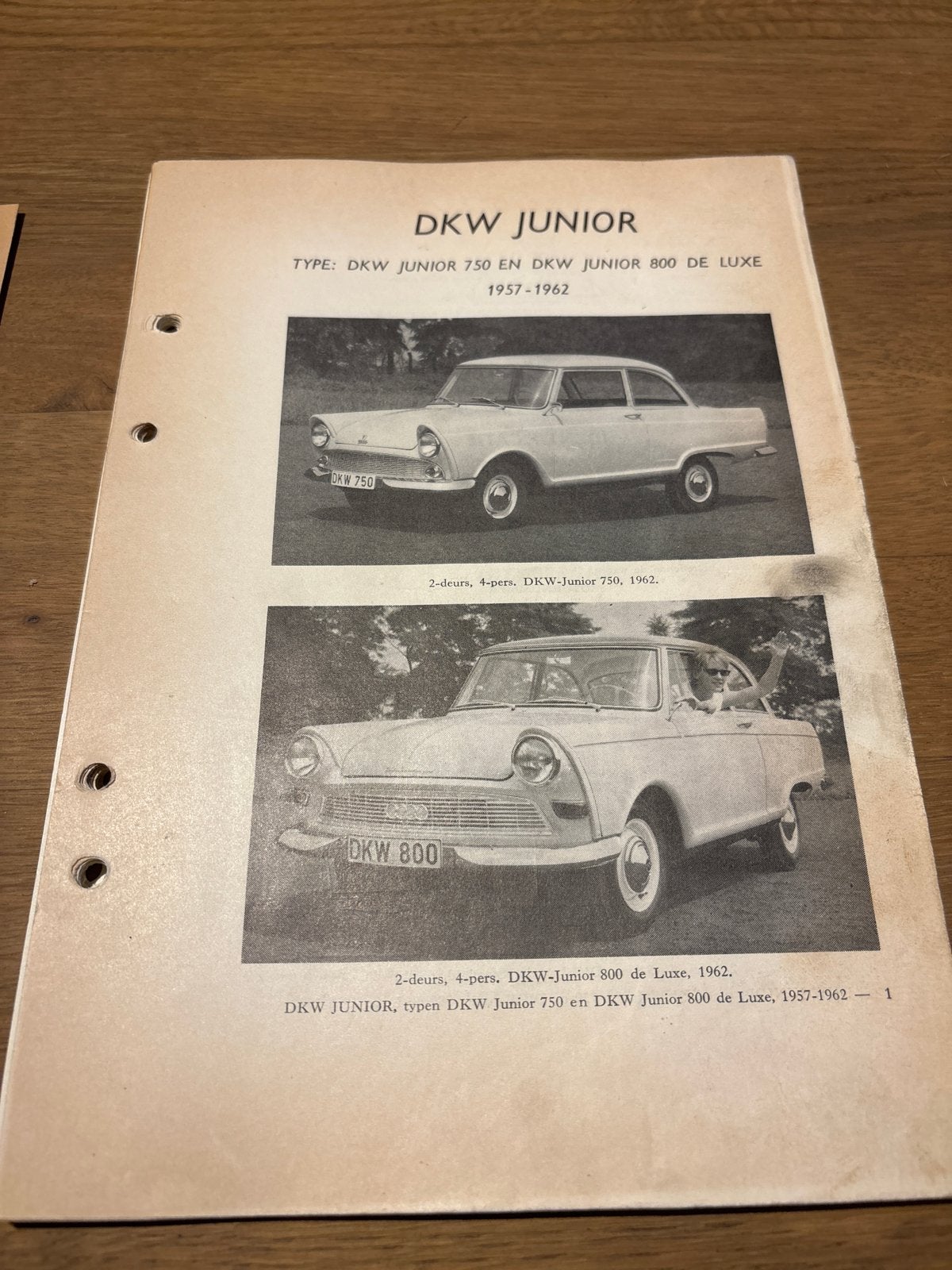 DKW Junior Gebruikershandleiding (1957-1962), Ophalen of Verzenden, Gelezen, Overige merken