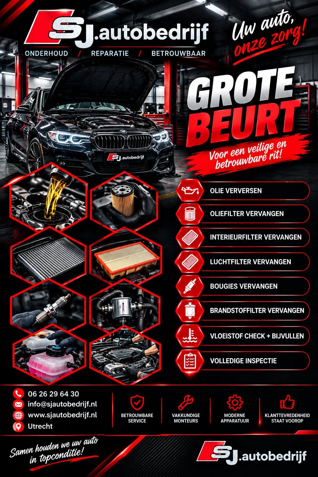 Grote Beurt | Onderhoudsbeurt aan u auto, Ophalen