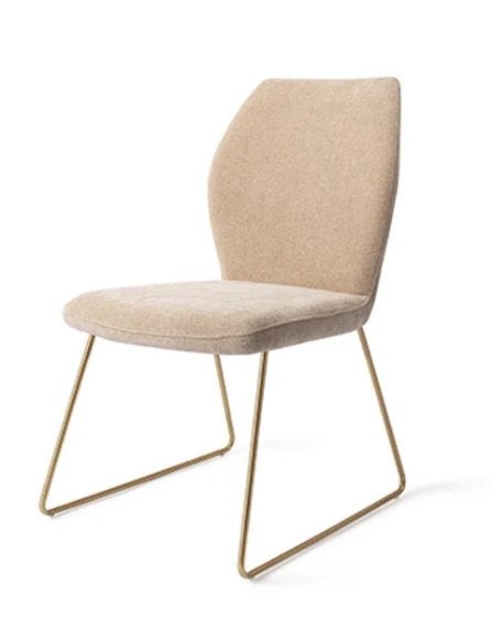 Eetkamerstoel beige, set van 4, Ophalen, Overige kleuren, Zo goed als nieuw, Vier