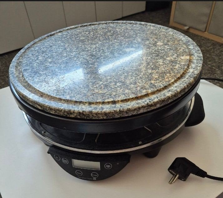 Elektrische Raclette Grill met Steenplaat en Pannetjes, Ophalen of Verzenden, Zo goed als nieuw, Elektrisch, Fondueset