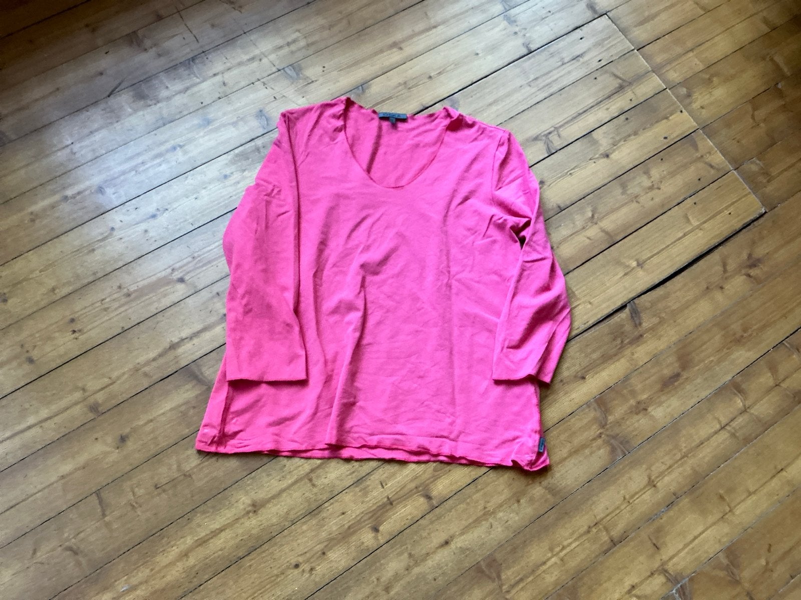 Oska roze shirt lange mouw, viscose/elastan, maat 1, Verzenden, Zo goed als nieuw, Lange mouw, Roze