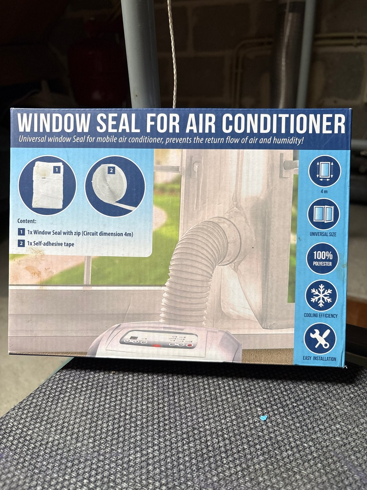 Raamafdichting voor mobiele airconditioner - 4m, Witgoed en Apparatuur, Ophalen of Verzenden, Nieuw