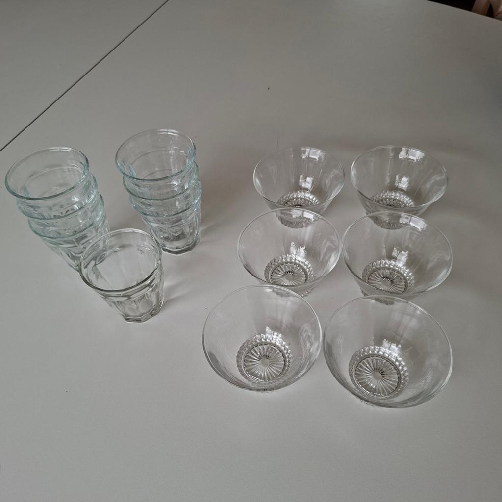 Glazen dessertschaaltjes en glazen overig, Ophalen of Verzenden