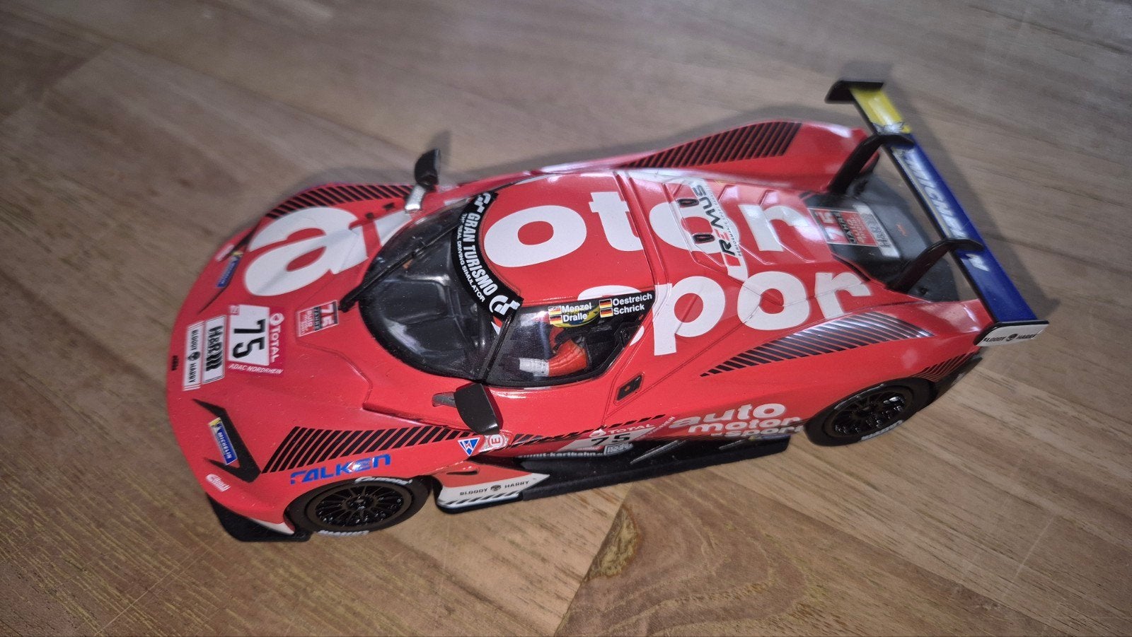 Carrera 1:32 raceauto - Rood met Gran Turismo logo, Ophalen of Verzenden