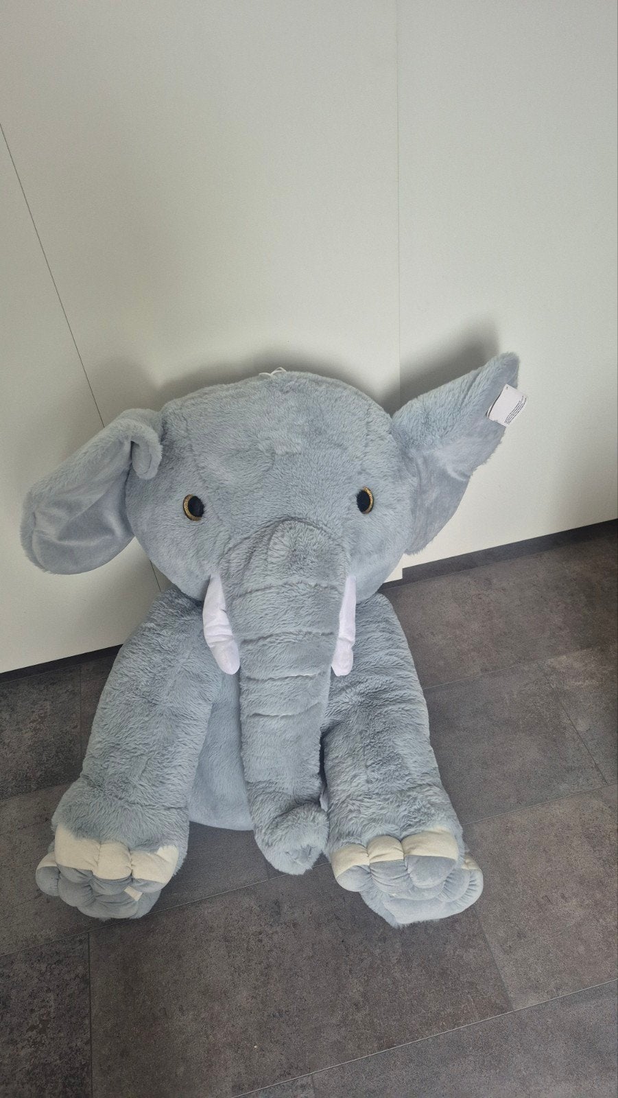 Grote zachte pluche olifant knuffel, Ophalen, Grijs, Nieuw, Olifant