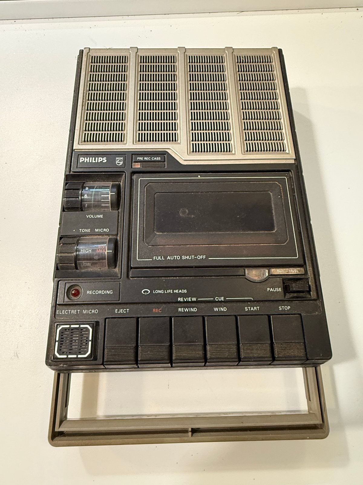 Philips N2213 Vintage Cassetterecorder Jaren '70, Ophalen of Verzenden, Enkel, Philips, Tape counter