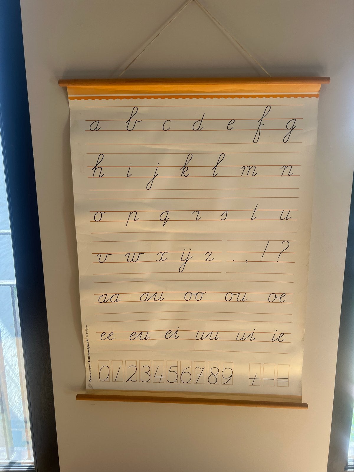 Vintage Letterwandplaat A. Zwijsen - Pennenstreken, Ophalen of Verzenden, Overige thema's