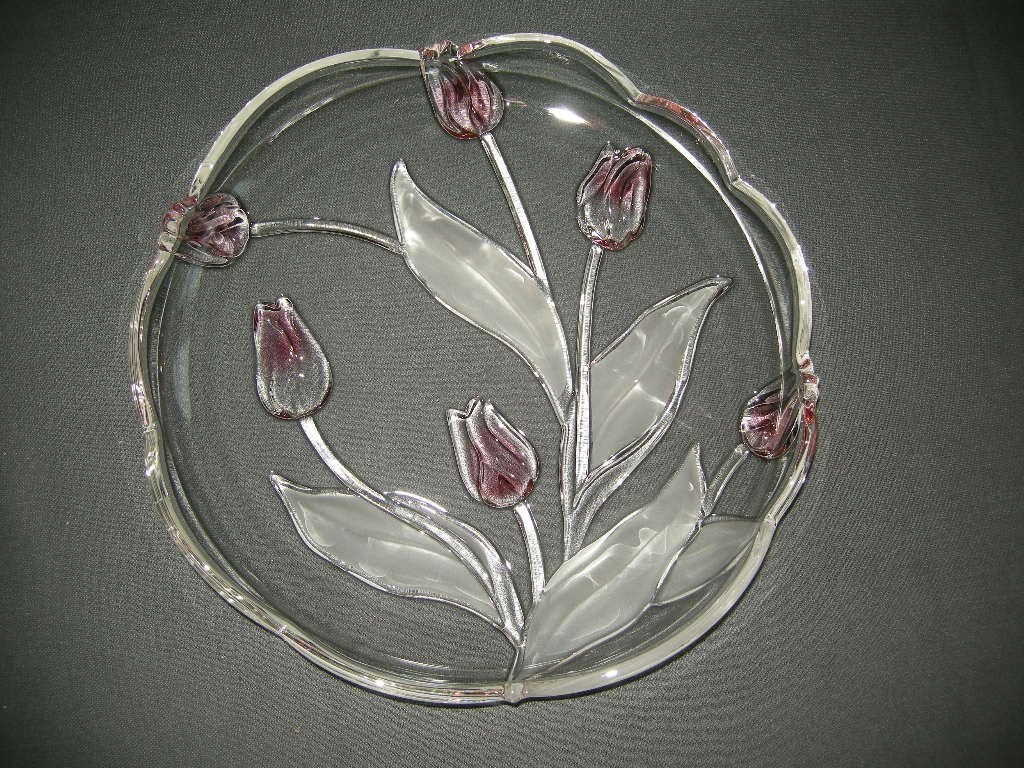 glas - kristal presenteerschalen, rond en rechthoekig, Ophalen of Verzenden