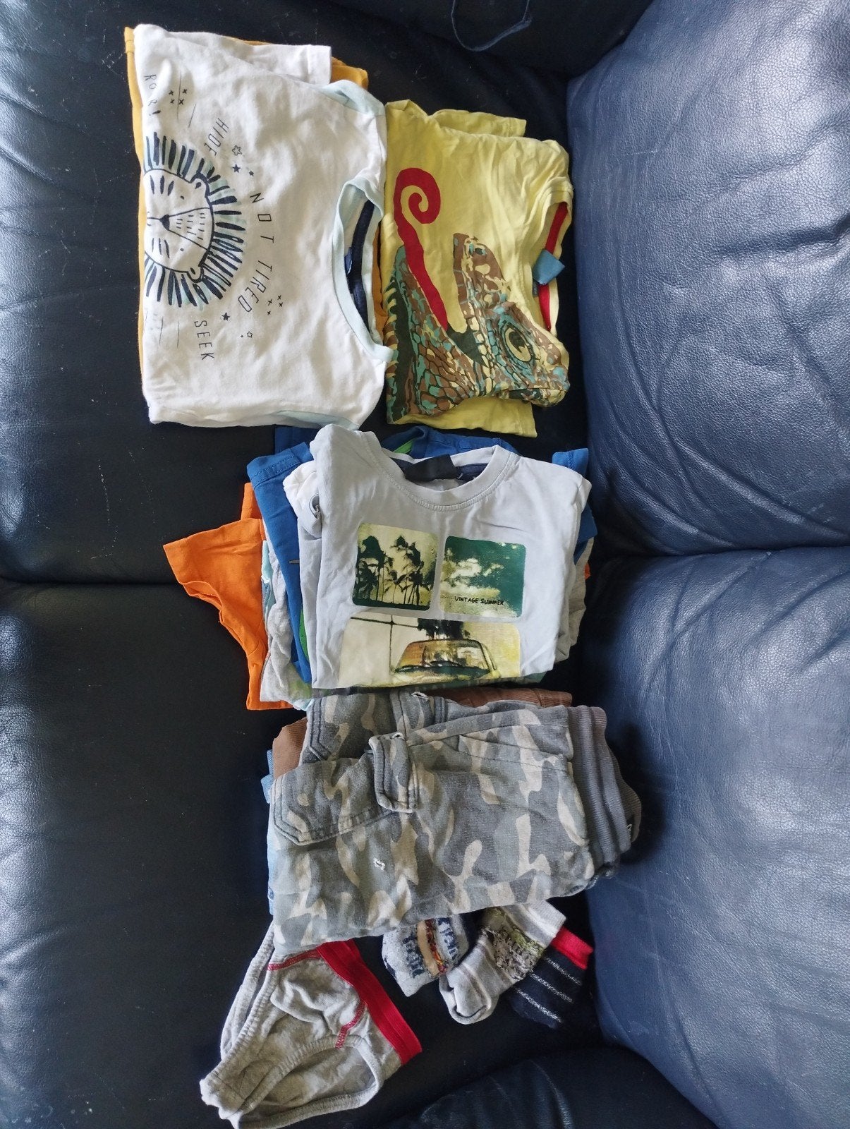Jongens kledingpakket maat 92 (incl. legerbroek maat 98), Ophalen, Gebruikt, Maat 92