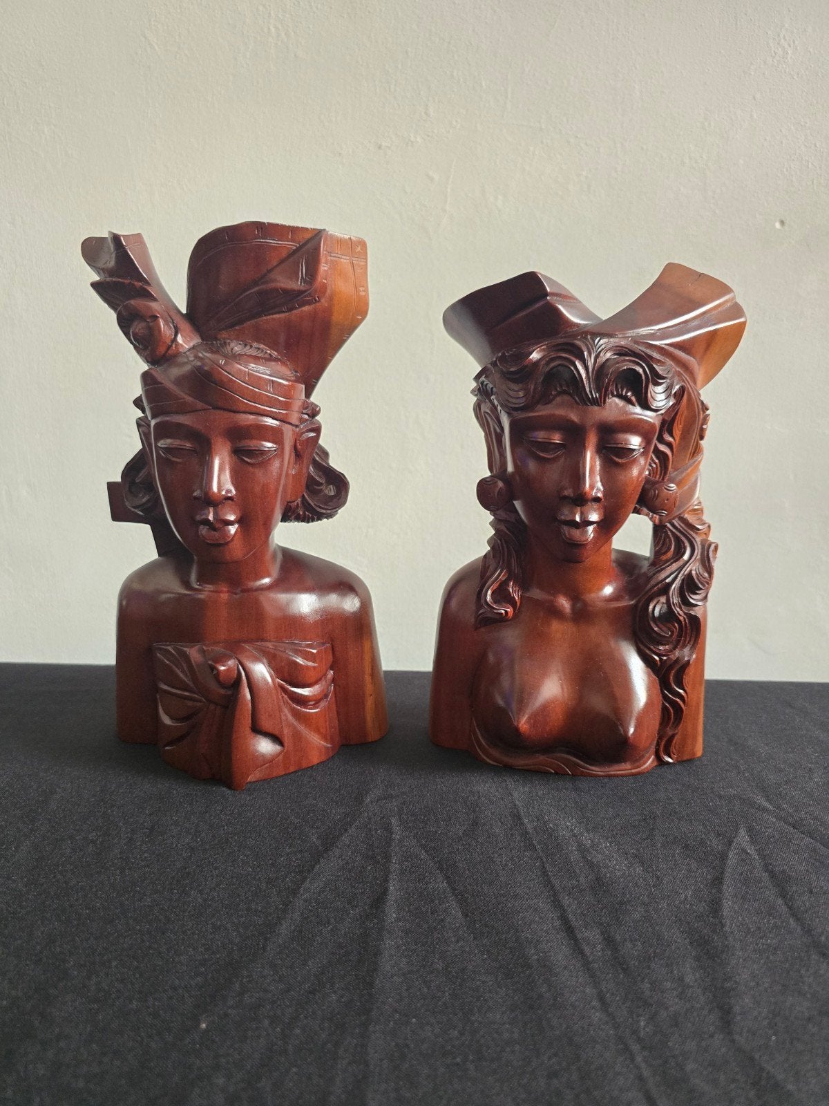Prachtige Balinese beelden, borstbeelden,  Indonesië, Ophalen of Verzenden