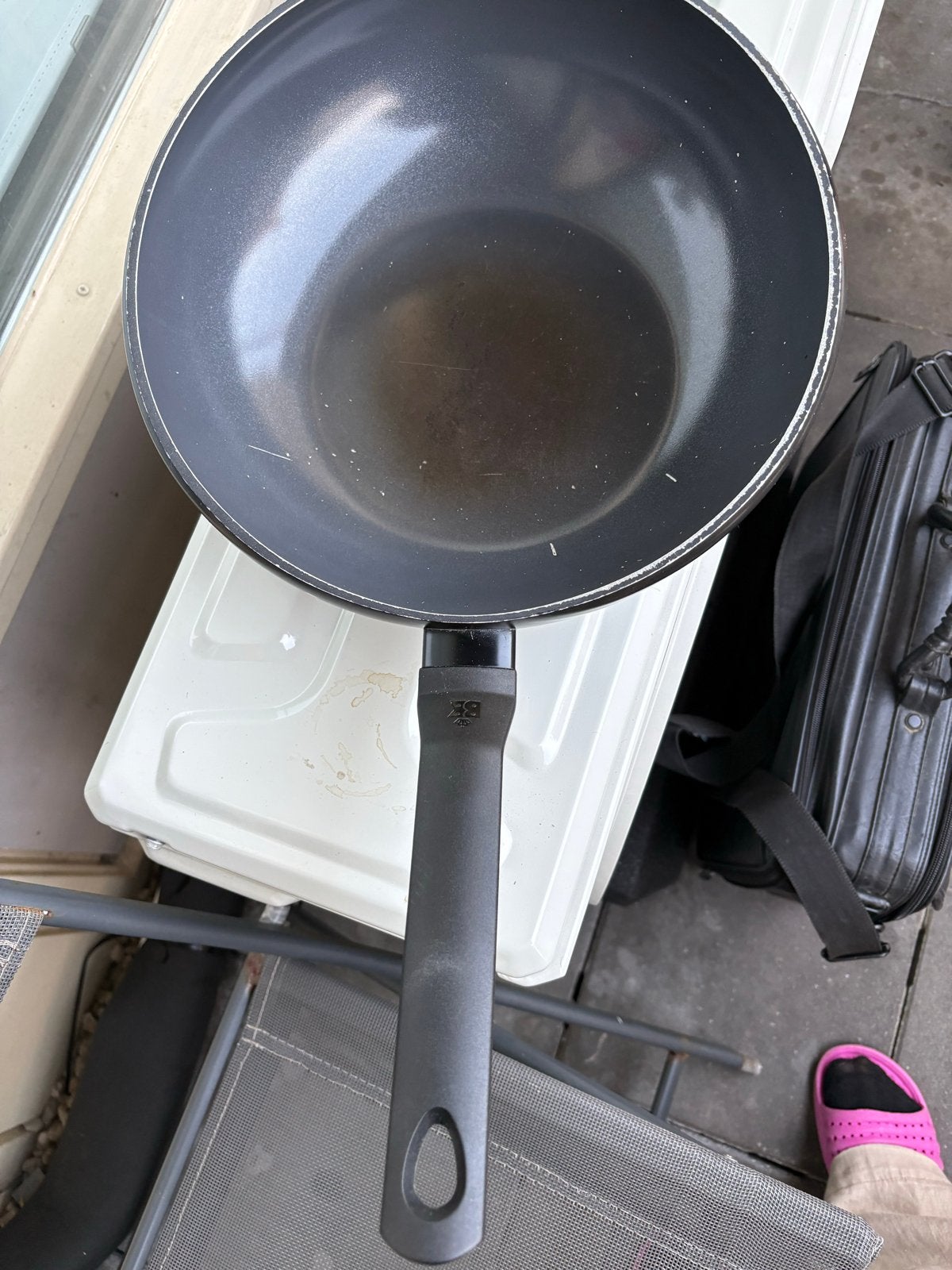 Wokpan met antiaanbaklaag, Overige materialen, Gebruikt, Antiaanbaklaag, Ophalen of Verzenden