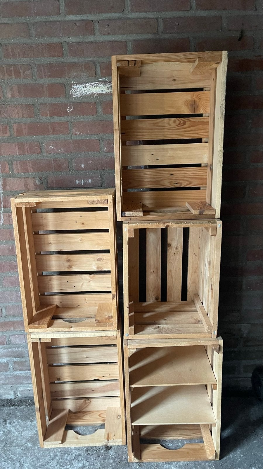 5 houten kistjes - decoratie, opslag of meubel, Ophalen, Minder dan 50 cm, Gebruikt, 5 – 50