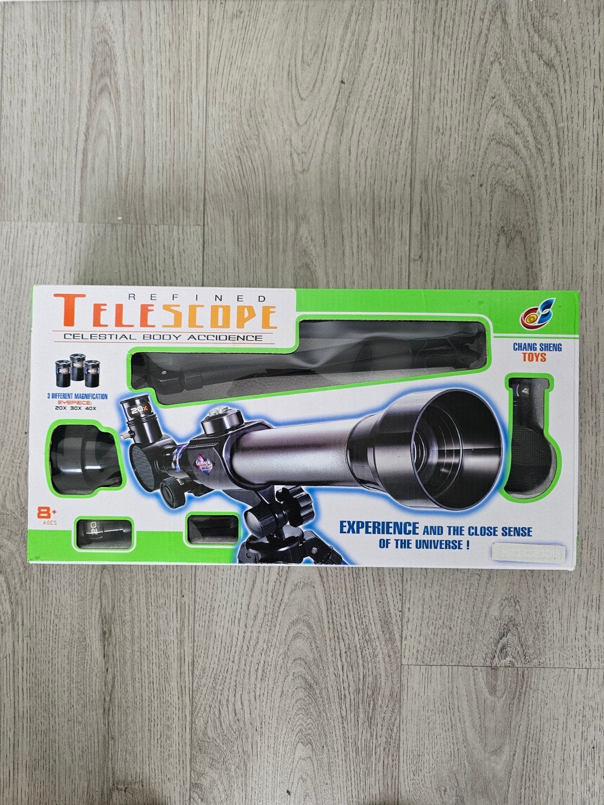 Refined Telescoop met statief en 3 vergrotingen, Ophalen, Lenzentelescoop (refractor), Met statief, Zo goed als nieuw
