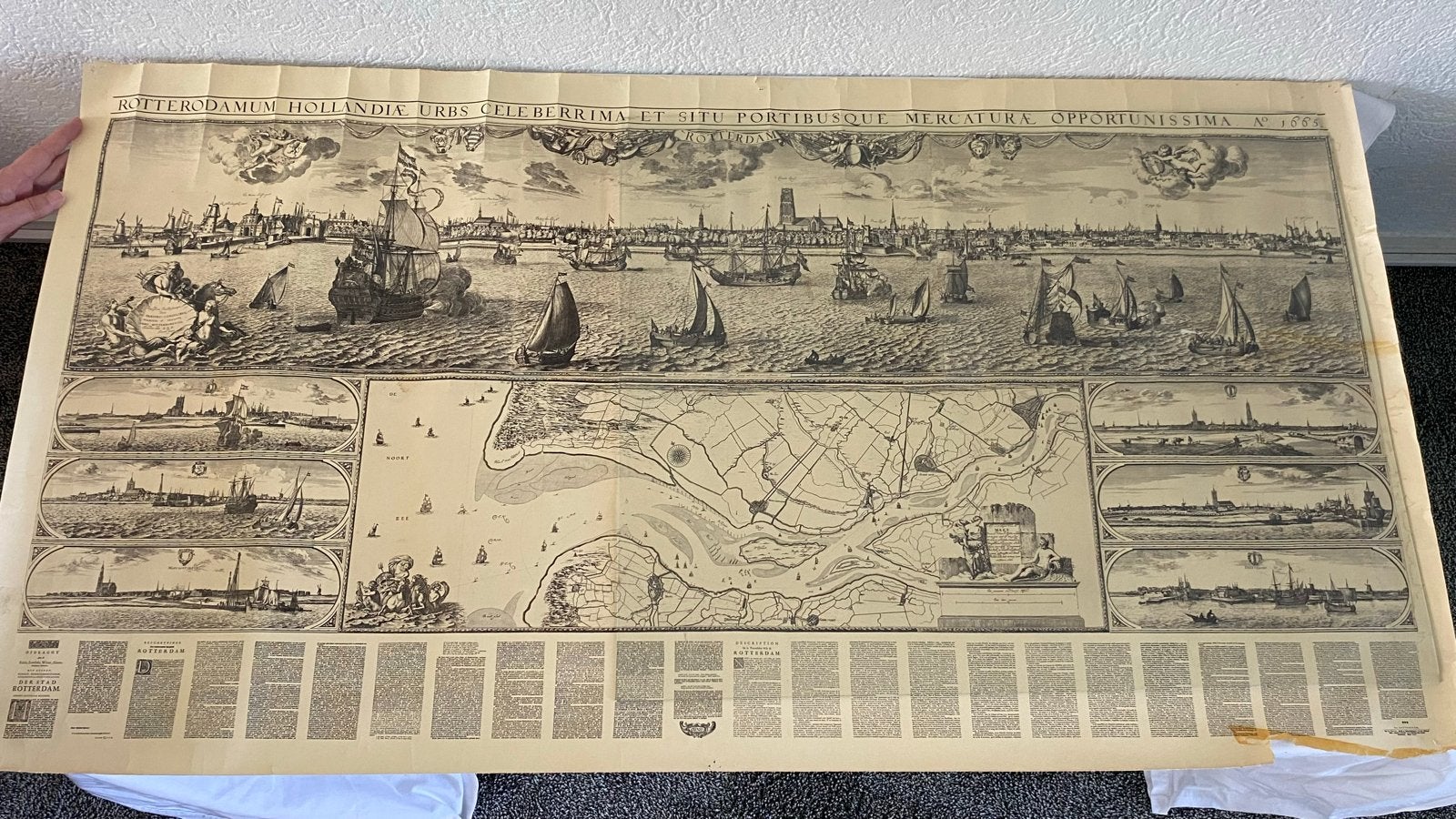 Historische posters en boeken over Rotterdam, Ophalen of Verzenden, 17e en 18e eeuw, Zo goed als nieuw
