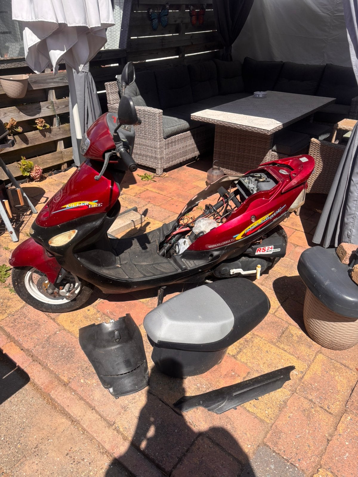 Project scooter 90 cc boatian bt50QT-9F, Fietsen en Brommers, Scooters | Overige merken, Ophalen, Gebruikt, Maximaal 45 km/u, 90 cc