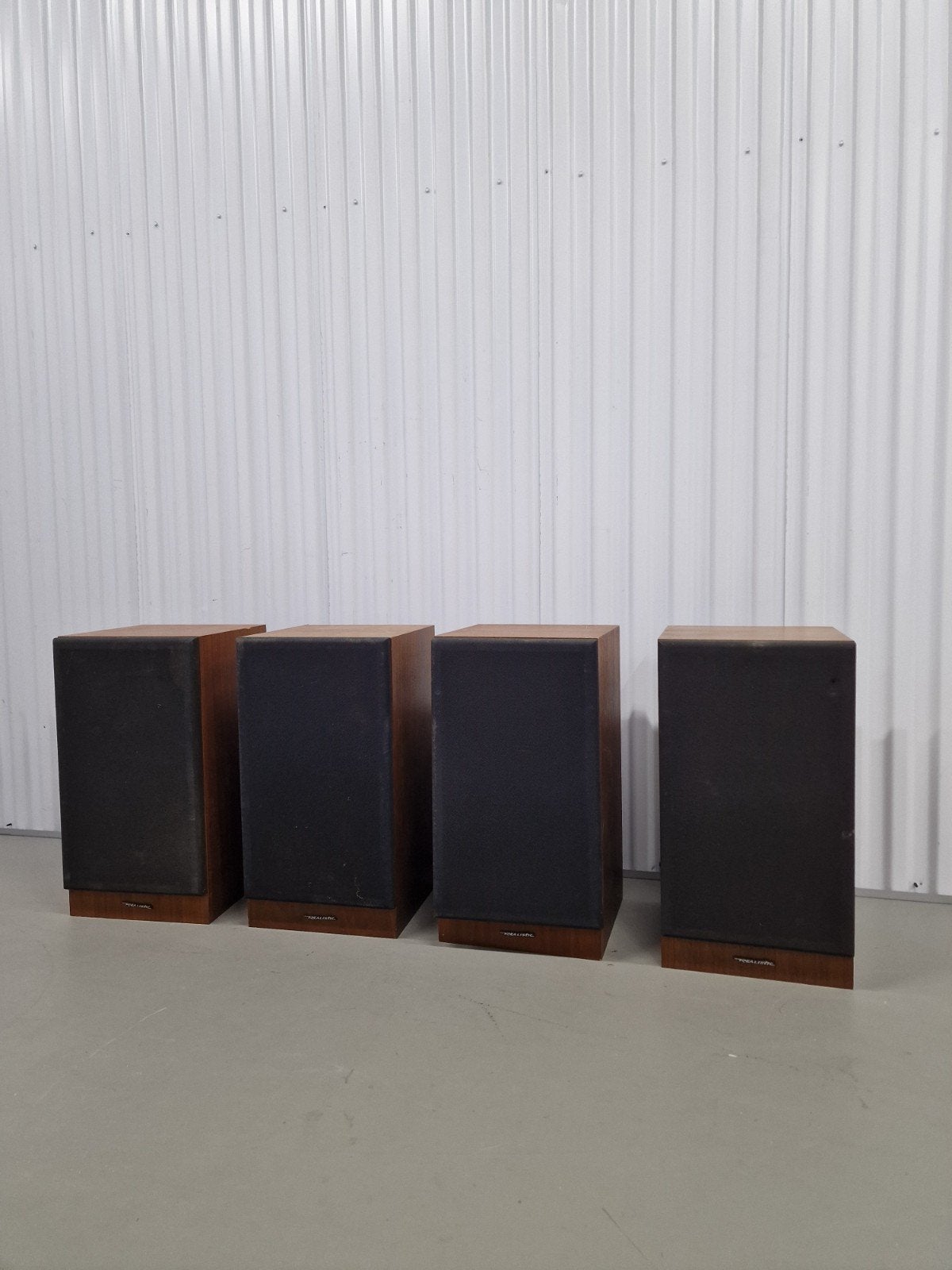 4 realistic box boxen stereo music retro vintage, Ophalen, Minder dan 60 watt, Overige merken