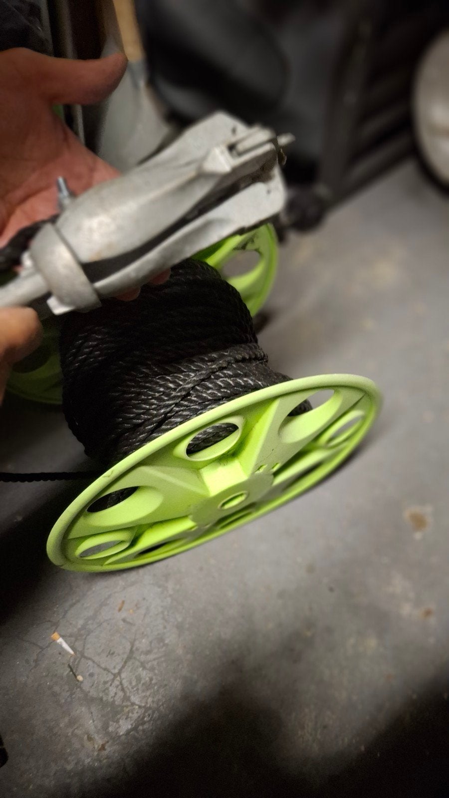 Touw +/- 50m met 1,5kg anker, Watersport en Boten, Ophalen, Zo goed als nieuw, Net of Fuik