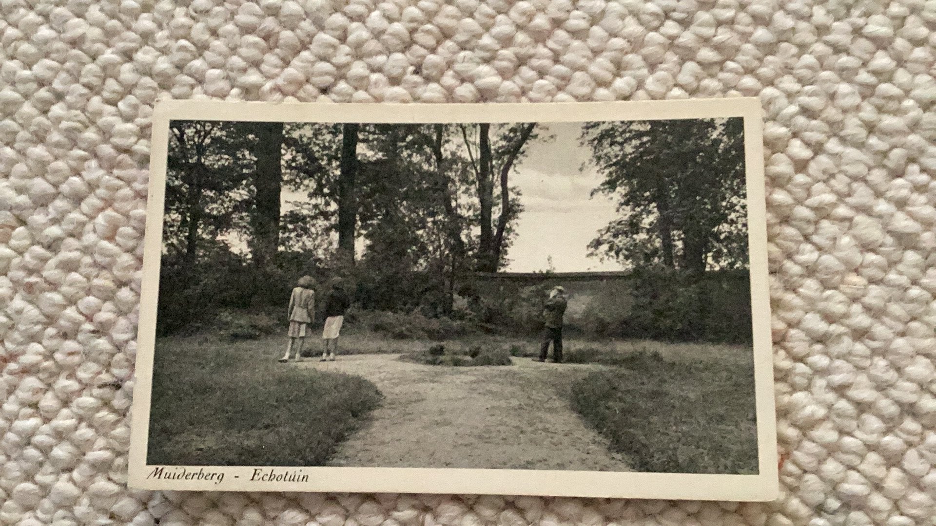 Ansichtkaart Muiderberg Echotuin 990, Ophalen of Verzenden, 1940 tot 1960, Ongelopen, Noord-Holland