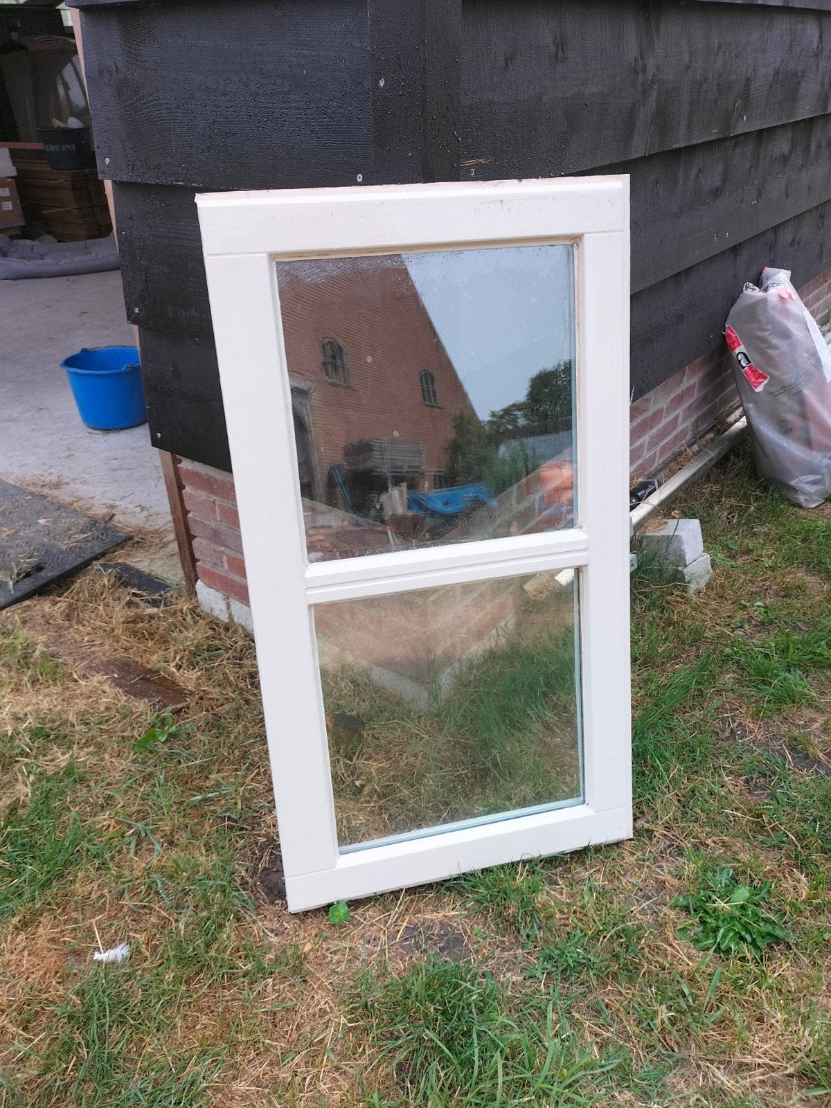 raam met dubbelglas, zware kwaliteit, Doe-het-zelf en Verbouw, Raamkozijn, 75 tot 150 cm, Hout, Ophalen
