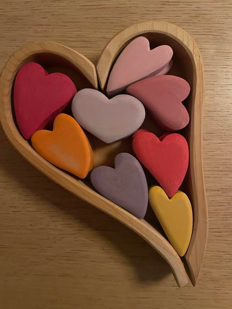 Grimms houten puzzel hartjes, Ophalen of Verzenden, Zo goed als nieuw, Overige typen