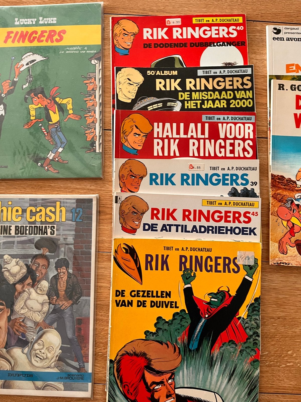 Stripboeken collectie: Lucky Luke, Archie Cash, Rik Ringers, Meerdere stripboeken, Ophalen of Verzenden, Gelezen