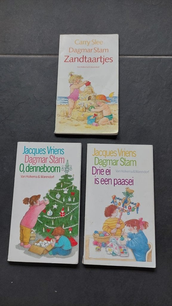 3 leuke (vintage) kinderboeken Jacques Vriens, Carry Slee, Ophalen of Verzenden, Gelezen, Fictie algemeen