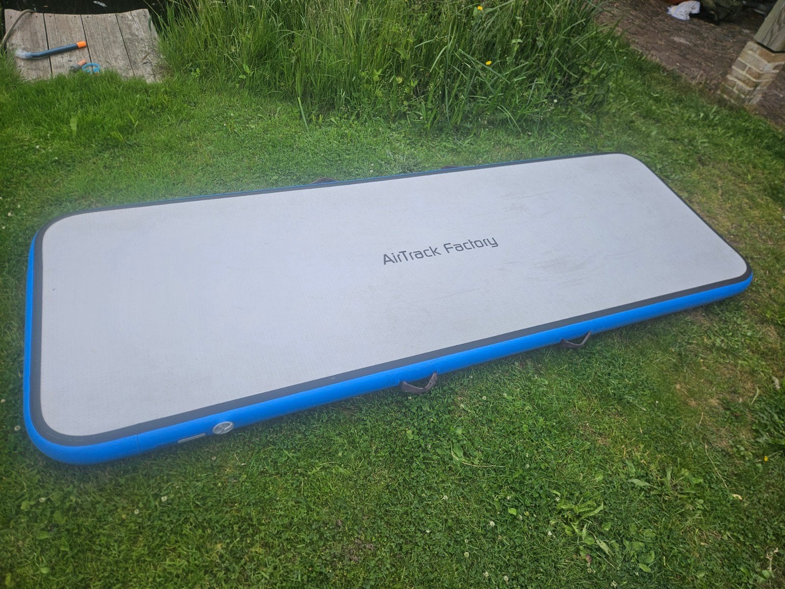 Airtrack 300 x 100 cm, Ophalen of Verzenden, Gebruikt, Blauw, Materiaal