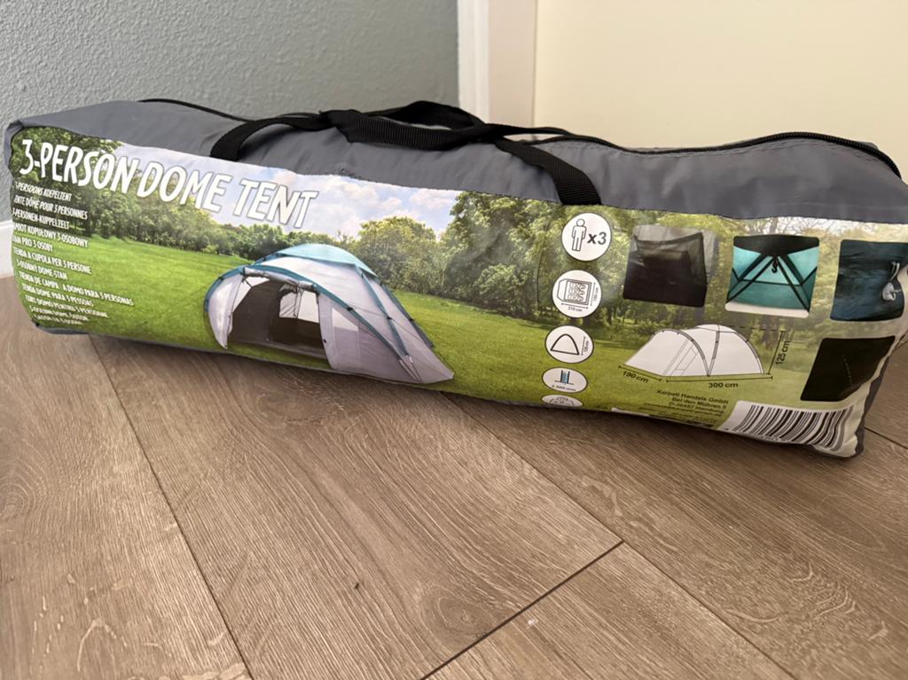3 person dome tent | festivaltent, Caravans en Kamperen, Tenten, Ophalen