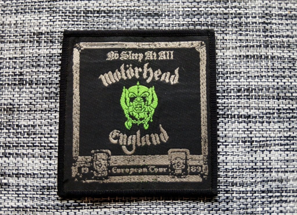 Motorhead zeldzame  vintage 1989 no sleep at all patch 72, Ophalen of Verzenden, Nieuw, Kleding