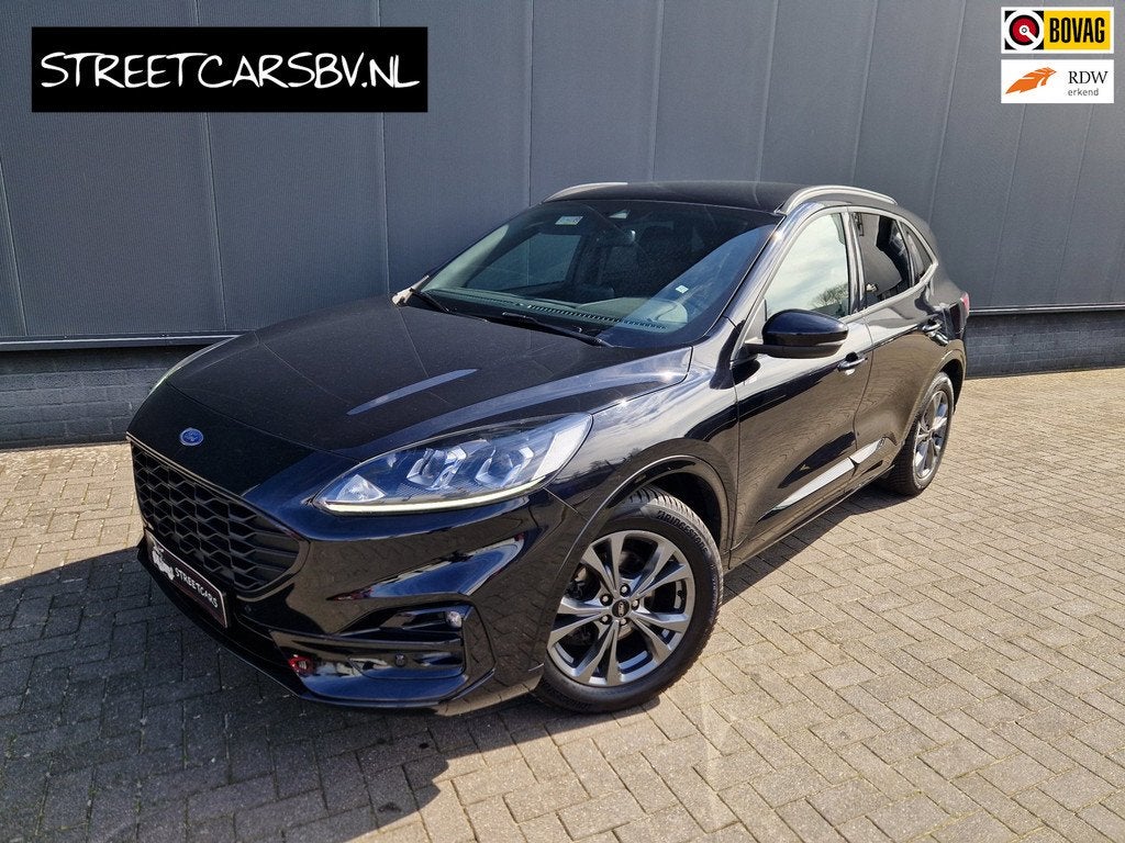 Ford Kuga 2.0 EcoBlue ST-Line 120PK AUT 2WD /1e EIG, 12 maanden, Stof, Zwart, 4 cilinders